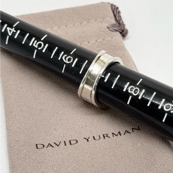 David Yurman Cigar Band Cable Ring .925/14K - Picture 10 of 11